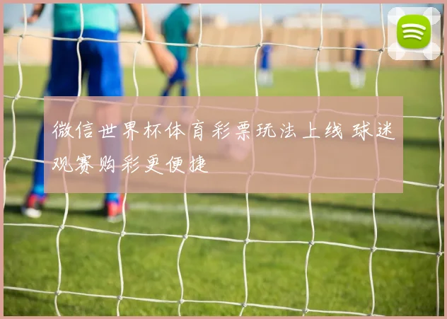 微信世界杯体育彩票玩法上线 球迷观赛购彩更便捷